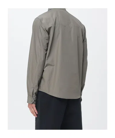 Woolrich Pocket Button Jacket In Gray