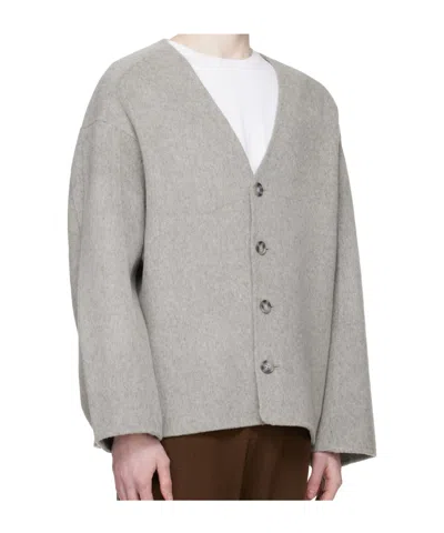 Entire Studios Jool Button Jacket In Gray