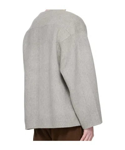 Entire Studios Jool Button Jacket In Gray