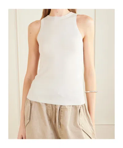 Co Ribbed-knit Cashmere Vest In White