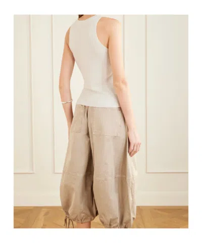 Co Ribbed-knit Cashmere Vest In White