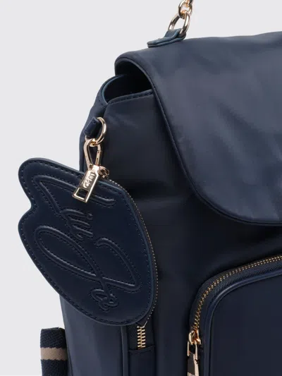 Liu •jo Logo Push-lock Backpack In Purple