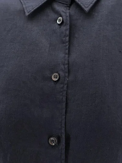 Aspesi Long-sleeved Buttoned Shirt In Blue