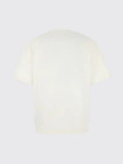 Jil Sander Women White Crewneck T-shirt With Logo Lettering On The Front In Cotton Woman In Gray