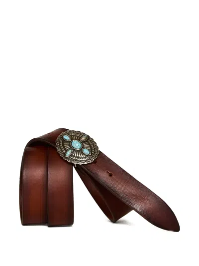 Orciani Bull Soft Leather Belt In Pattern
