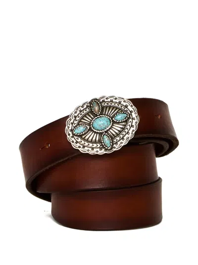 Orciani Bull Soft Leather Belt In Pattern