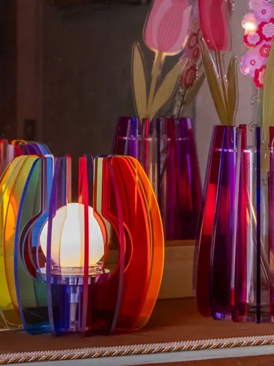 Vesta Small Iride Modular Vase In Multi