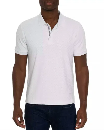 Robert Graham Elias Classic Fit Short Sleeve Polo Shirt In White