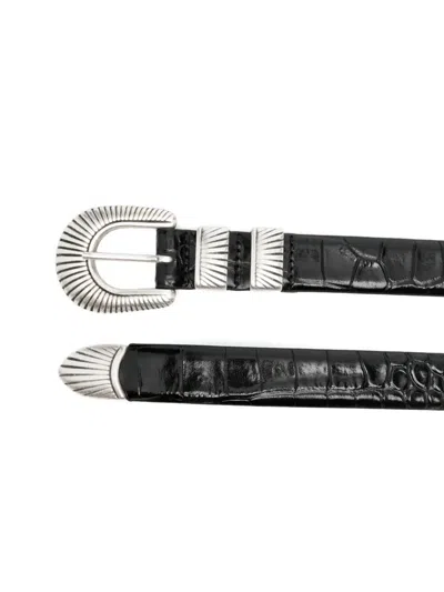 Barena Venezia Crocodile-effect Belt In Pattern