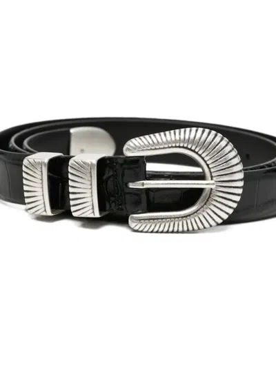 Barena Venezia Crocodile-effect Belt In Pattern