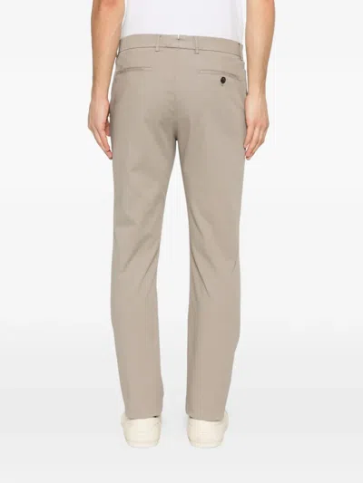 Berwich Retro Button Cuffed Trousers In Blue