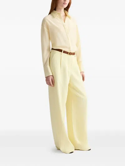 Twp Buttoned Collared Shirt In Yellow