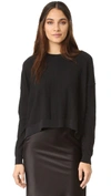 Acne Studios Issy Rib-knitted Cotton-blend Sweater In Nero