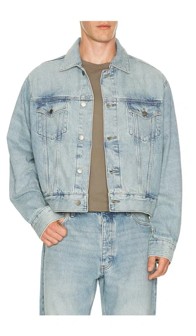Essentials Classic Denim Jacket In Blue | ModeSens