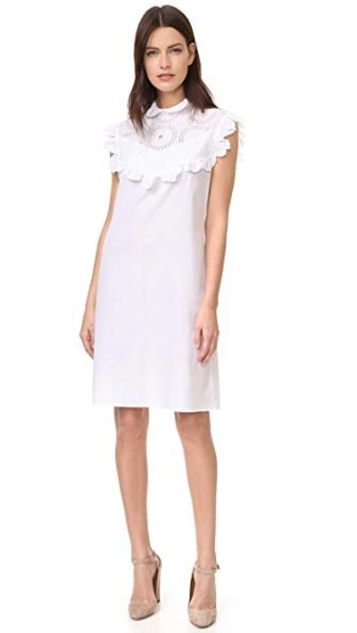 Shop Nina Ricci Sleeveless Dress In White