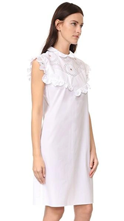 Shop Nina Ricci Sleeveless Dress In White