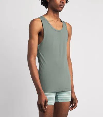 Calvin Klein Stretch-cotton Vests In Multi