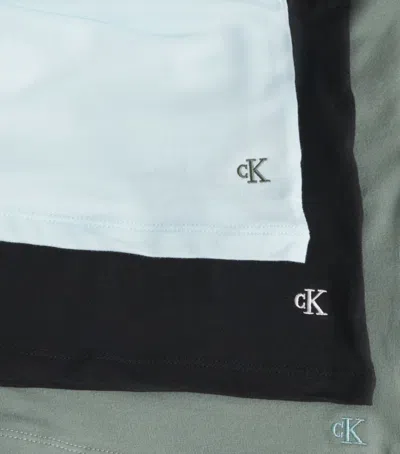 Calvin Klein Stretch-cotton Vests In Multi