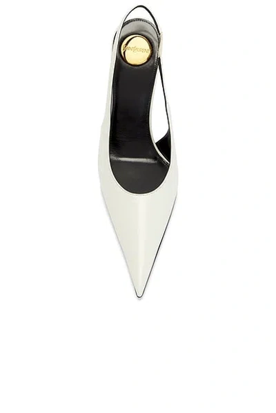 Saint Laurent P.a.r.i.s. Slingback Pump In White