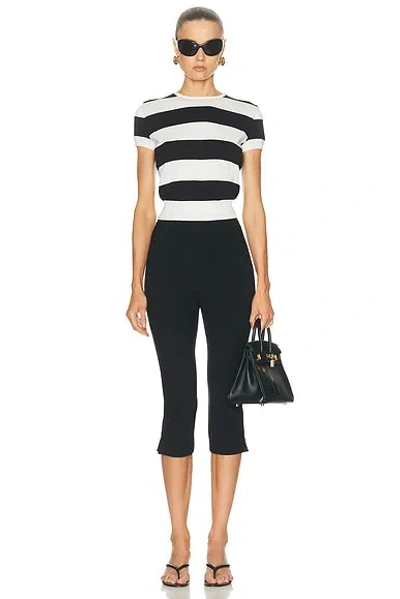Ralph Lauren Short Sleeve Pullover Top In Black