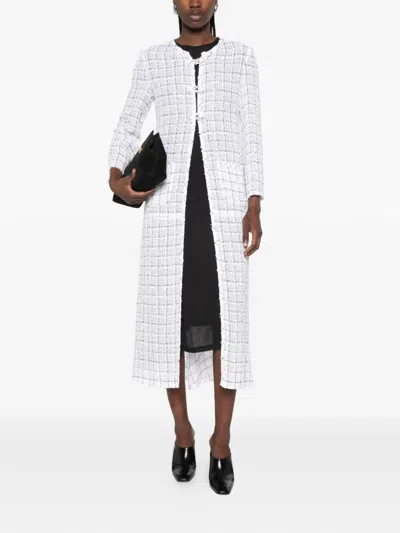 Liberowe Check-pattern Coat In Red