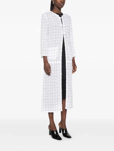 Liberowe Check-pattern Coat In Red