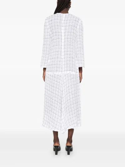 Liberowe Check-pattern Coat In Red