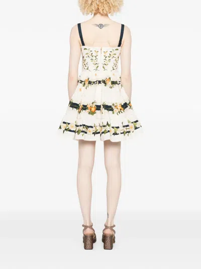 Agua By Agua Bendita Lima Valle Floral-print Tiered Mini Dress In Multi