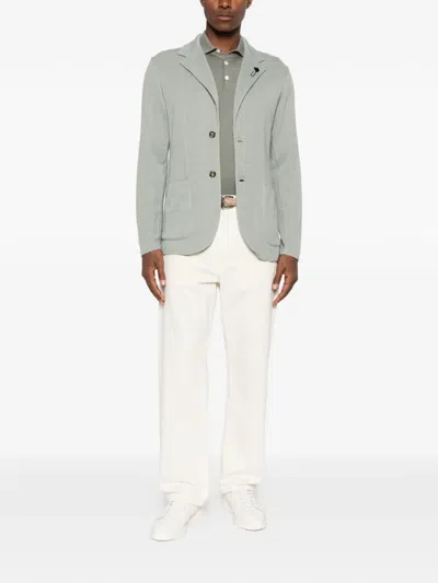 Lardini Patch Pocket Blazer In Blue