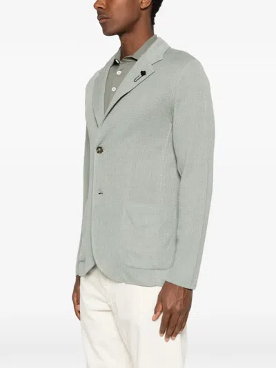 Lardini Patch Pocket Blazer In Blue