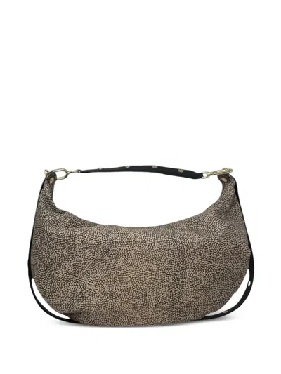 Borbonese Medium Frame Hobo Shoulder Bag In Neutral