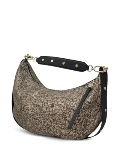 Borbonese Medium Frame Hobo Shoulder Bag In Neutral
