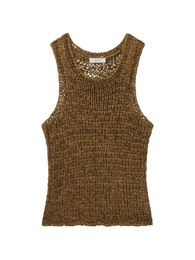 A.l.c Nelly Knit Top In Canyon Dust In Brown