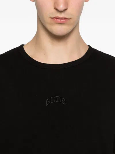 Gcds Logo T-shirt In Black