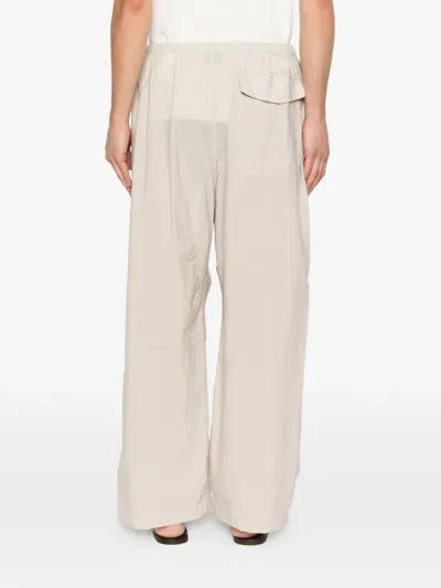 Lemaire Drawstring Panel Trousers In Neutral