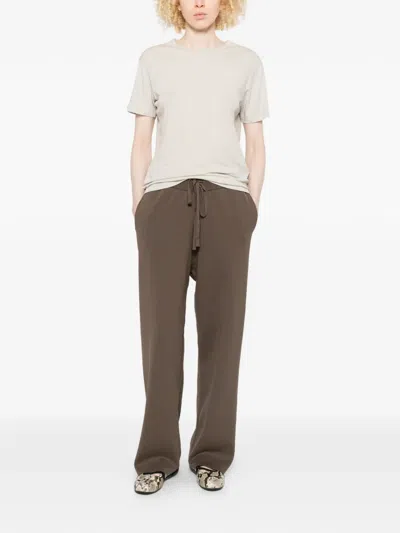 Entire Studios Drawstring Track Pants In Brown