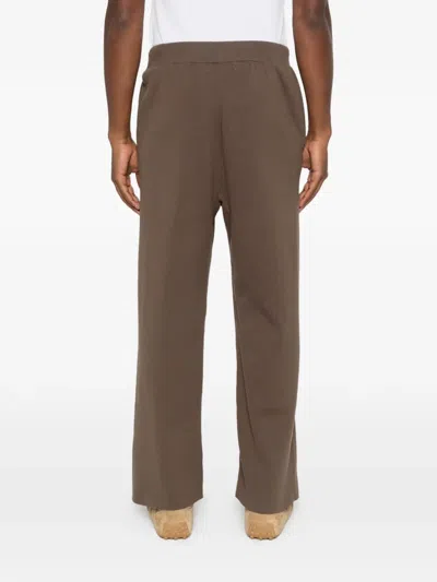 Entire Studios Drawstring Track Pants In Brown