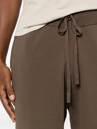 Entire Studios Drawstring Track Pants In Brown