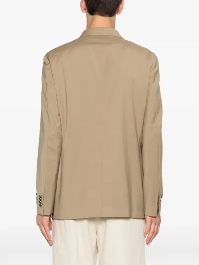 Manuel Ritz Double-breasted Blazer In Nude