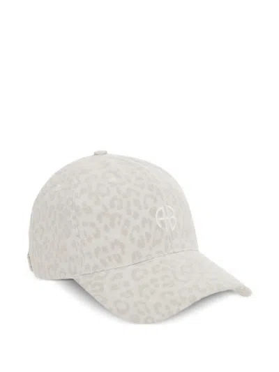 Anine Bing Jeremy Leopard-pattern Baseball Cap In Neutral