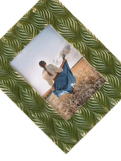 L'oca Nera Rectangular Photo Frame In Green