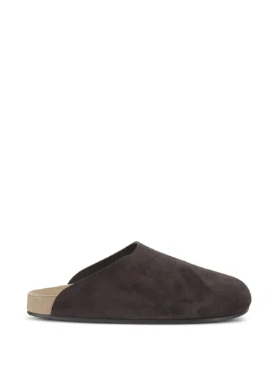 The Row Hudson Two Slip-ons In Brown