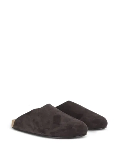 The Row Hudson Two Slip-ons In Brown
