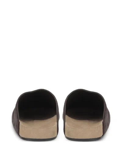 The Row Hudson Two Slip-ons In Brown