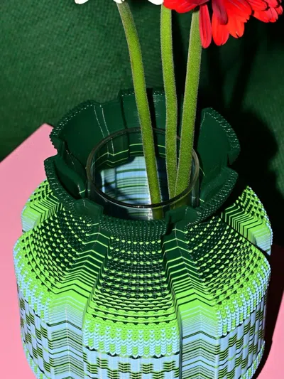 Wontek Ancient Aliens Geometric-pattern Vase In Multi