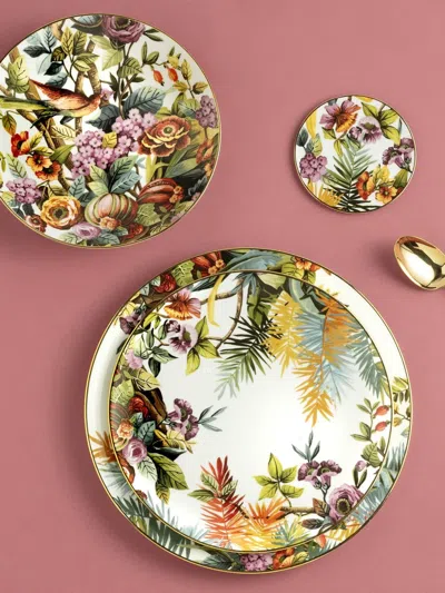 Simone Guidarelli Home Jungle Floral-pattern Plate In Multi