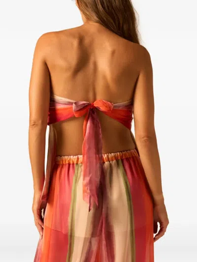 Jbq Strapless Blouse In Multi