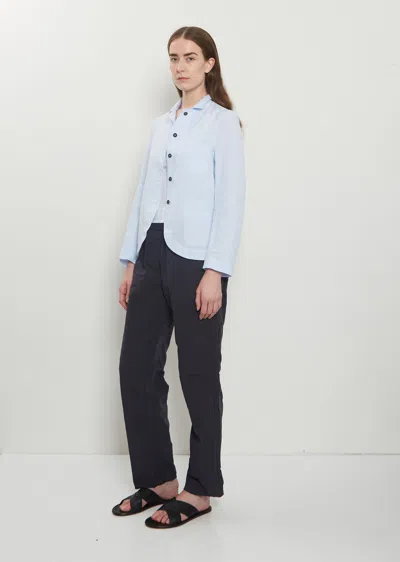 Bergfabel Caryl Cotton-linen Jacket In Blue
