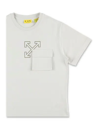 Off-white Arrow Cargo Tee In White