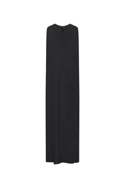 Darkpark Draped Panelled Coat In Black